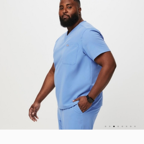 Figs Leon Scrub Top Sz.XXL Blue - Picture 2 of 7